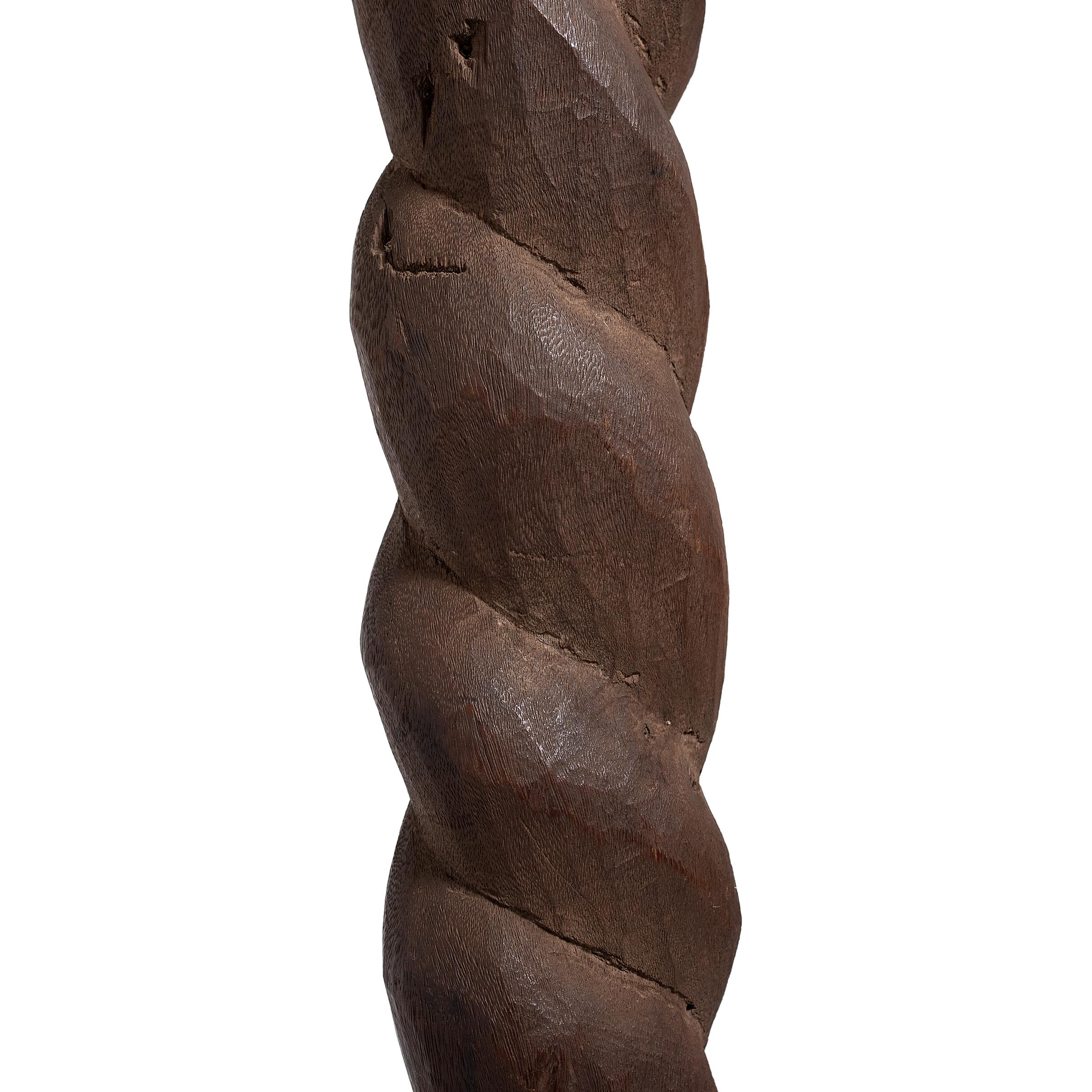Nigerian Nupe Spiral Support Post For Sale