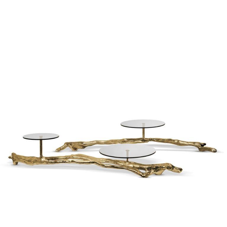 Nuphar Tortenständer - Elegantes Serviergeschirr aus Metall für Buffet & Auslage (Organische Moderne) im Angebot