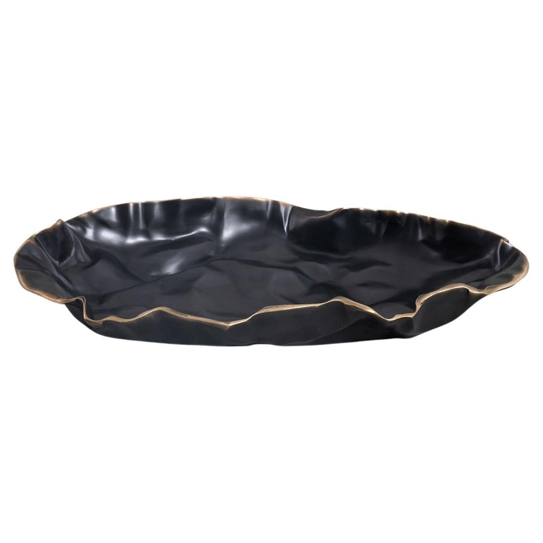 Nuptse Platter Large in Brass, Viya by Vikram Goyal