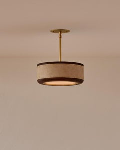 Nura Ceiling Fixture - 12" - Au Lait Leather