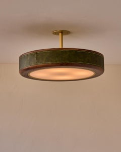 Nura Ceiling Fixture - 24" - Juniper Leather