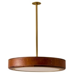 Nura Ceiling Fixture - 30" - Cognac Leather