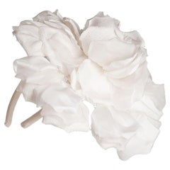 SPECIALPRICE:"Nura" Kreisicouture silk headband with maxi handmade custom flower