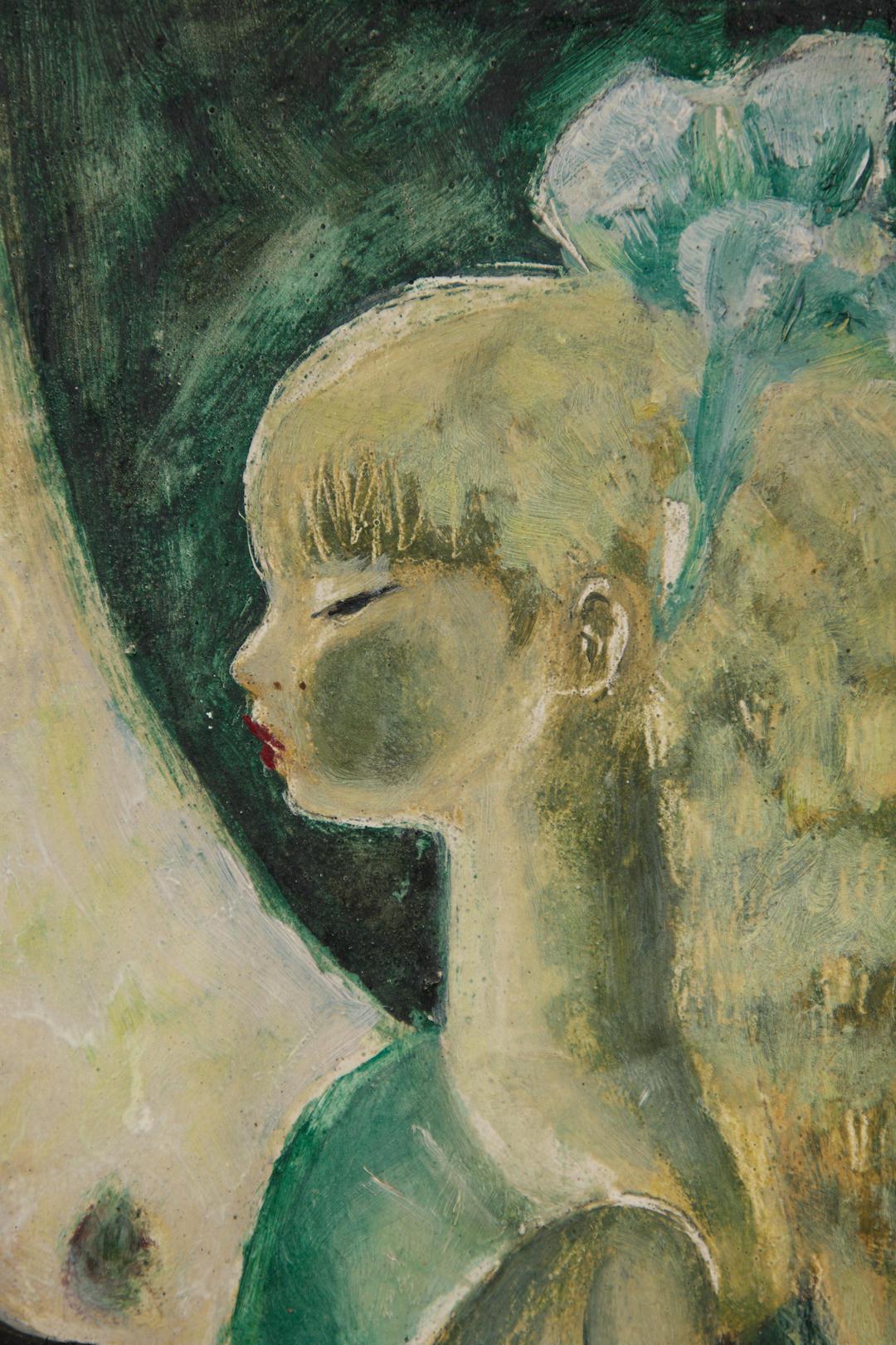 Nura Woodson Ulreich (Amerikanerin 1899-1950)
Wäre ich eine große Dame, 1927
Öl auf Karton
Signiert unten links, verso bezeichnet und datiert
11.25 in. h. X 9.75 in. b., Karton
17.75 in. h. X 16 in. w., wie gerahmt

Nura Woodson Ulreich war eine