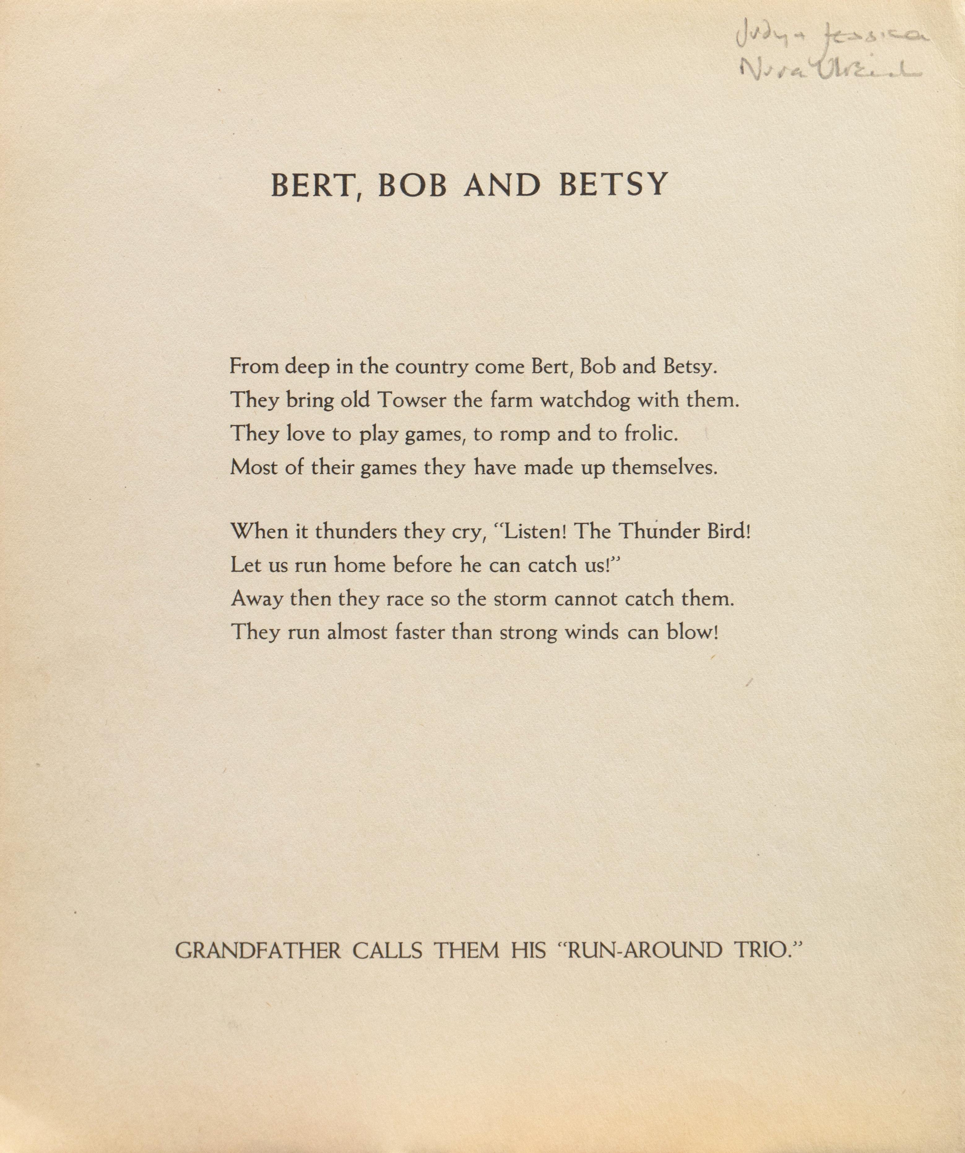 Bert, Bob e Betsy