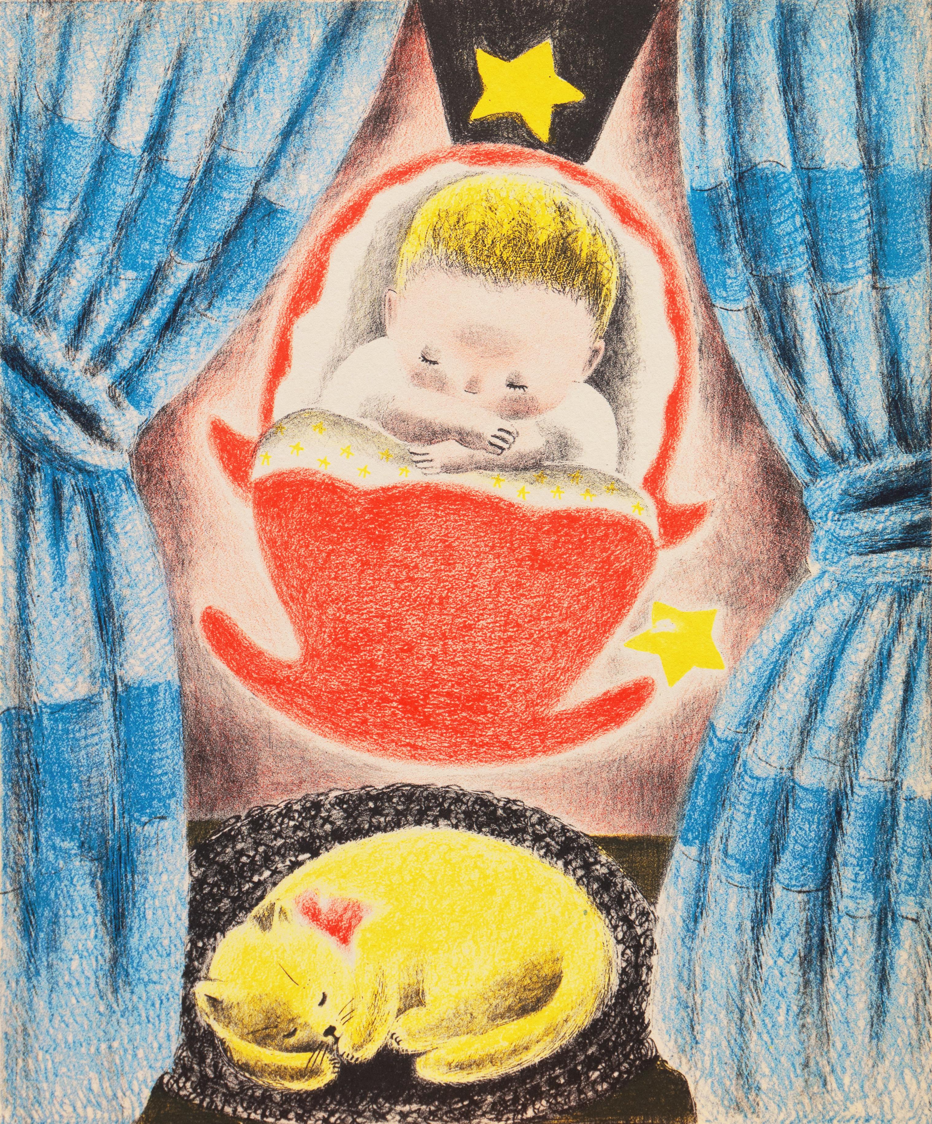 'Christopher', litografia Art Deco, artista donna, Salon d'Automne, Parigi, AIC