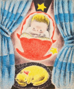 'Christopher', litografia Art Deco, artista donna, Salon d'Automne, Parigi, AIC