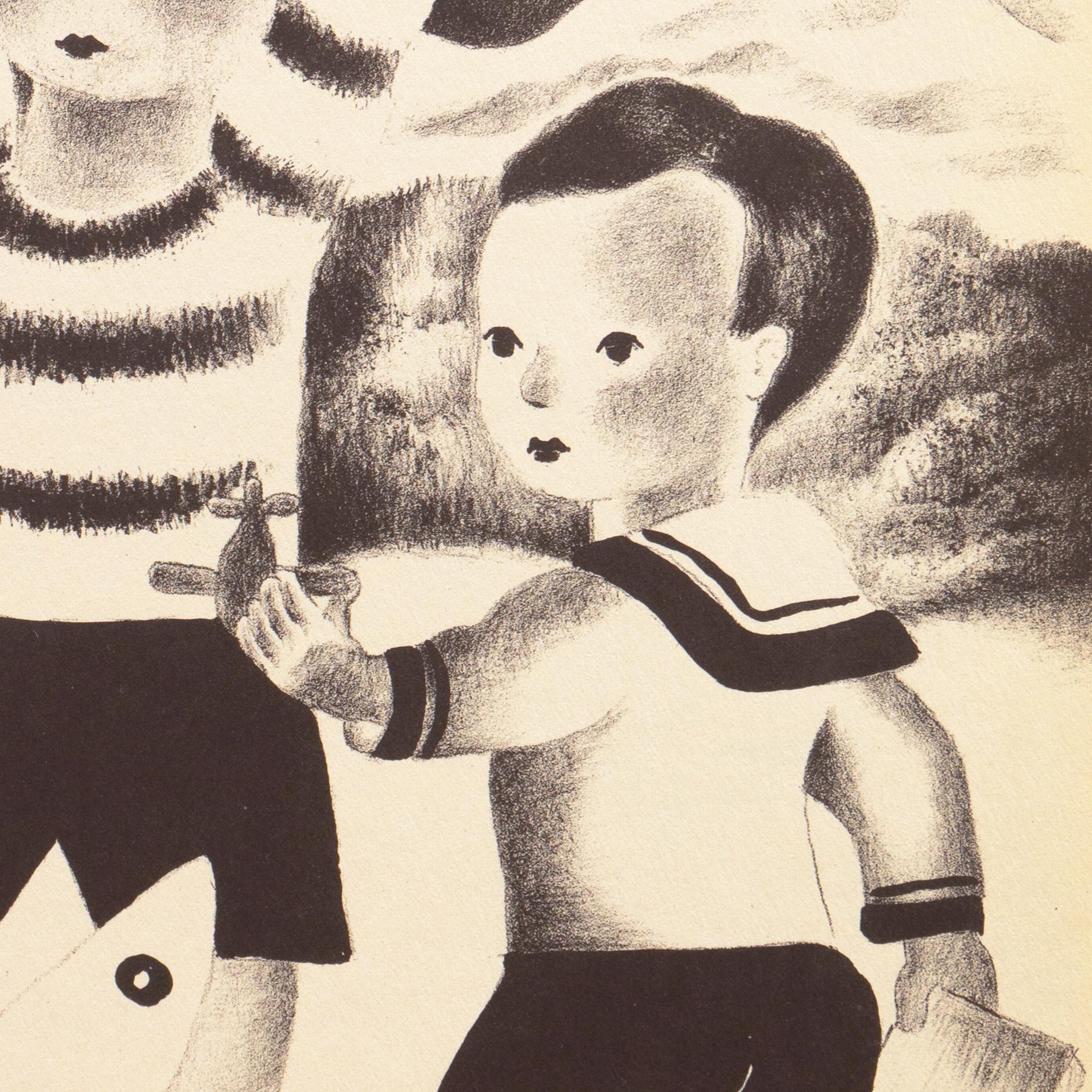 'David, Walter & Blake', Woman Artist, Art Deco, Children, Walker Art Center For Sale 1