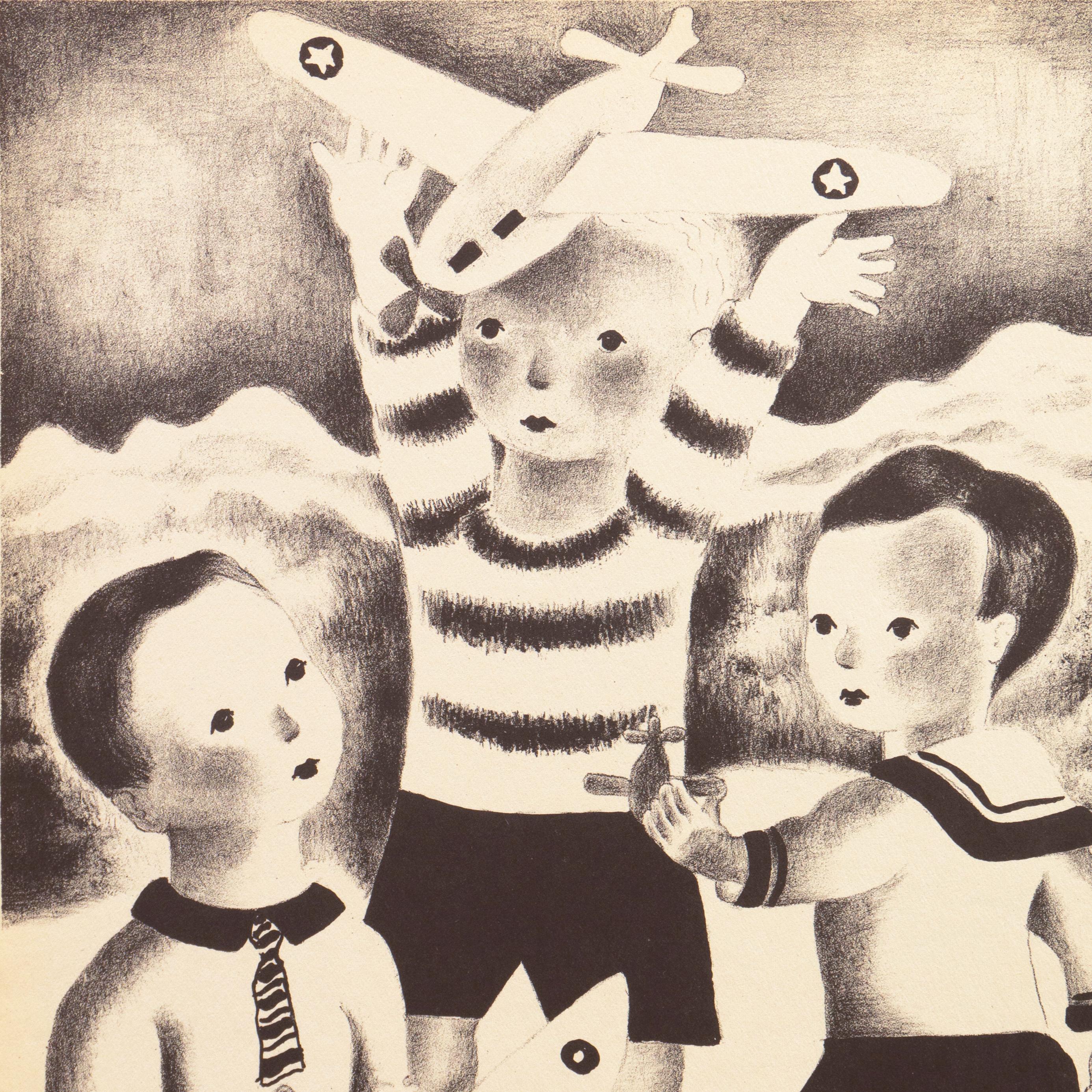 'David, Walter & Blake', Woman Artist, Art Deco, Children, Walker Art Center For Sale 4