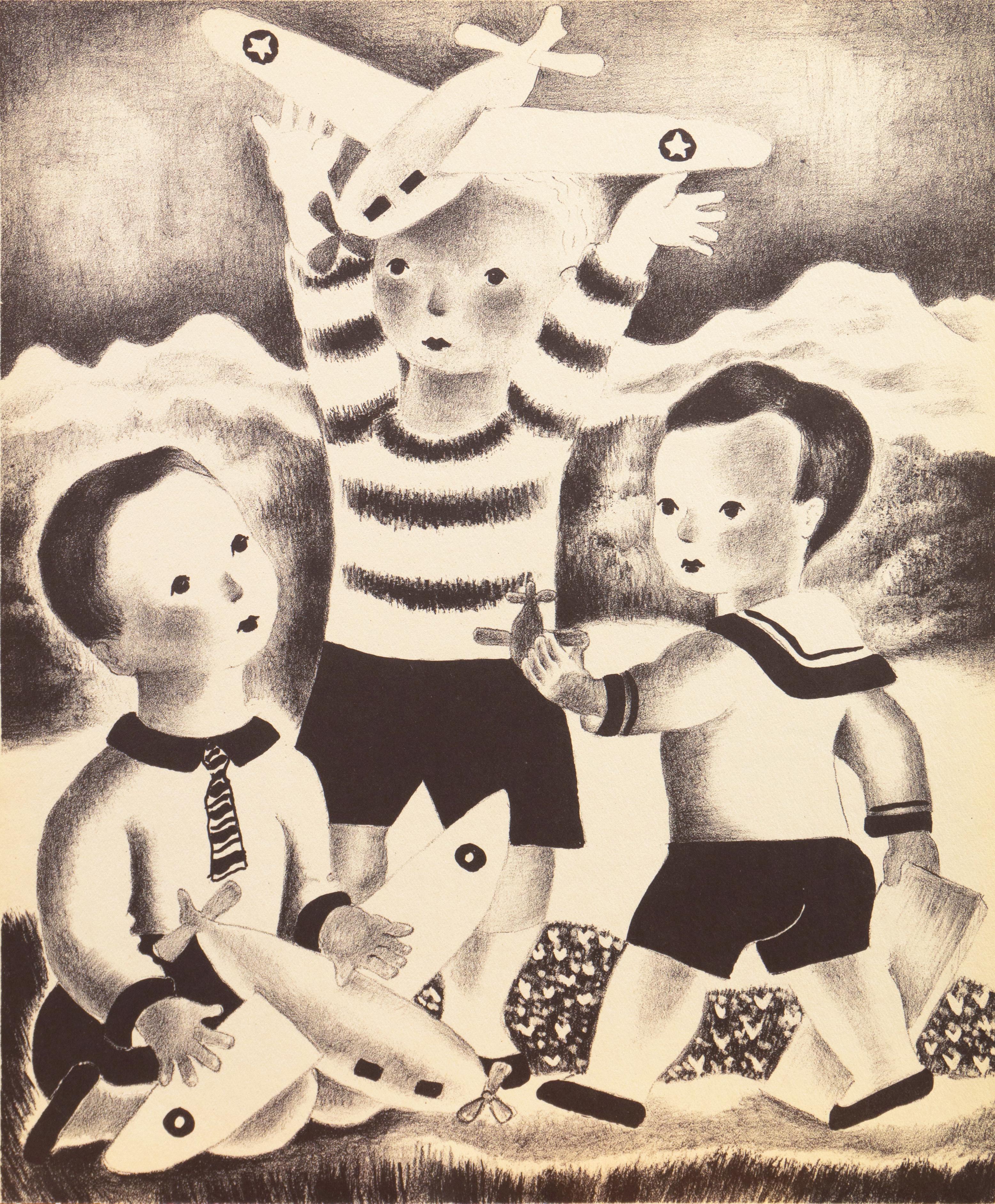„David, Walter & Blake“, Künstlerin als Frau, Art déco, Kinder, Walker Art Center