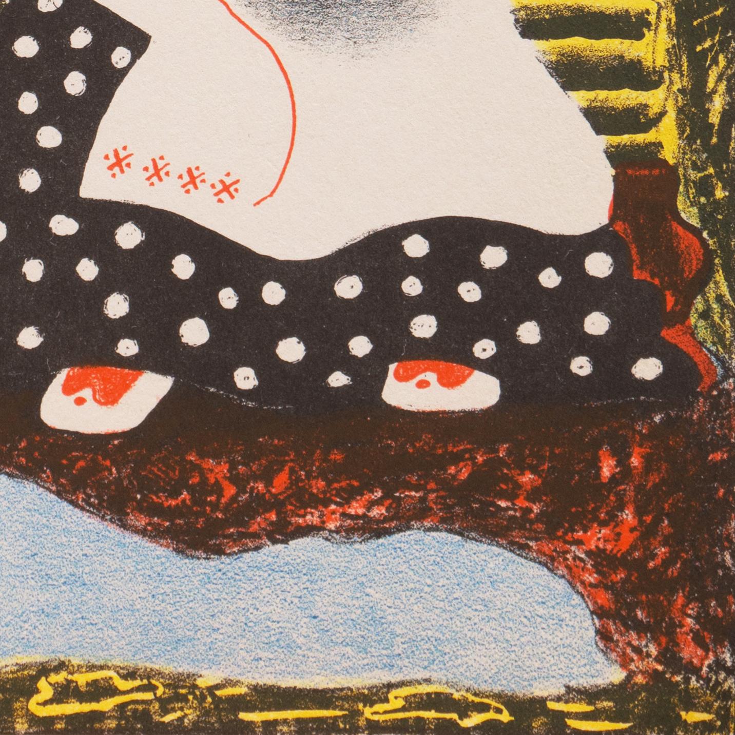 'Judy & Jessica', Art Deco Lithograph, Woman Artist, Salon d'Automne, Paris, AIC For Sale 1