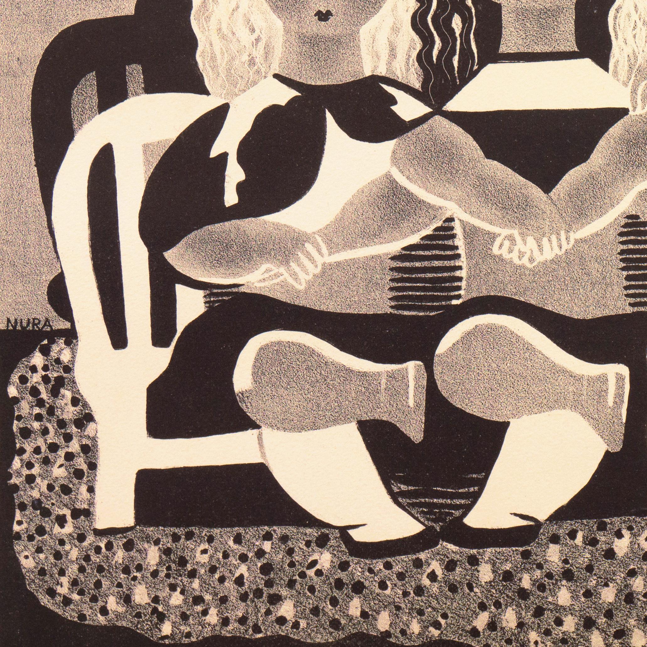 „Sisters“, Paris, Salon d'Automne, New York, Art déco, AIC, ASL, Künstlerin im Angebot 4