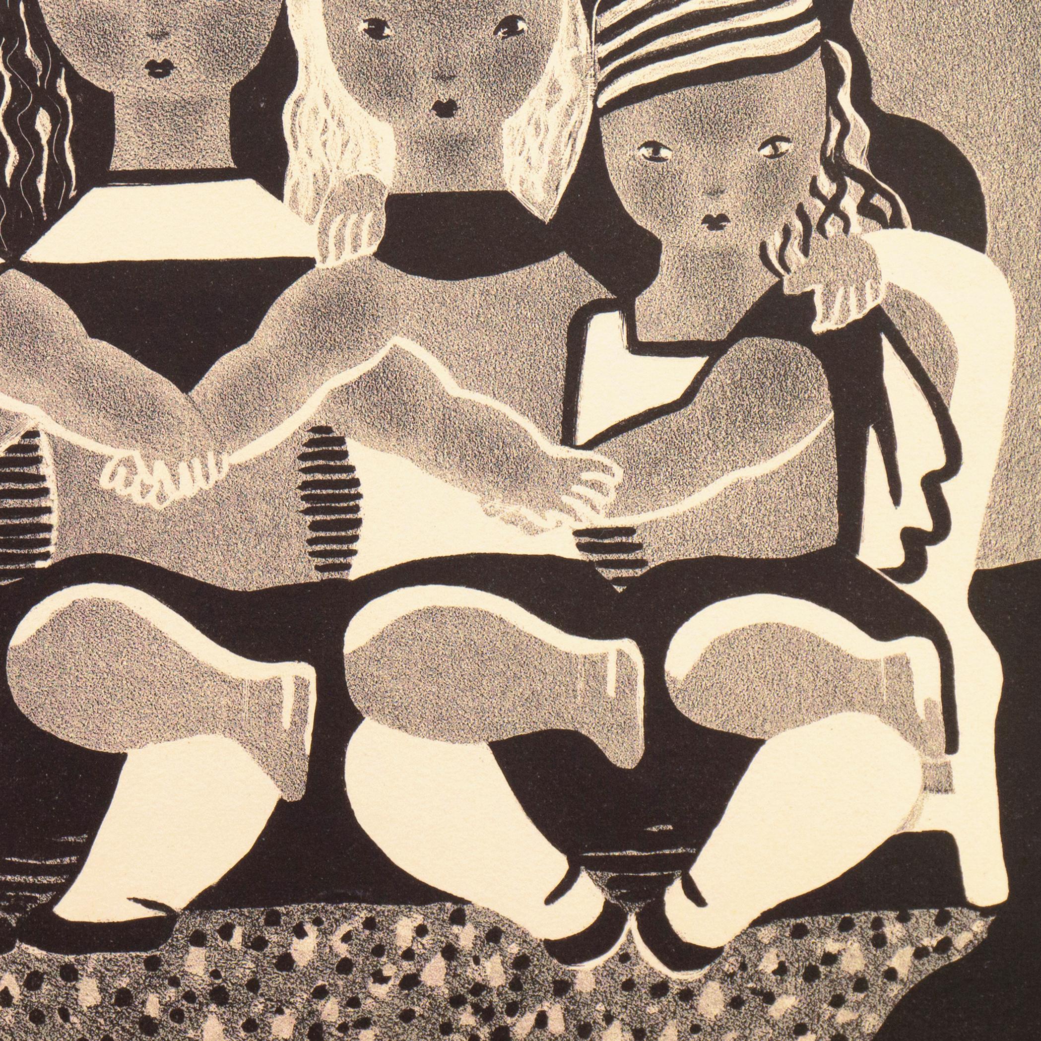 „Sisters“, Paris, Salon d'Automne, New York, Art déco, AIC, ASL, Künstlerin im Angebot 5