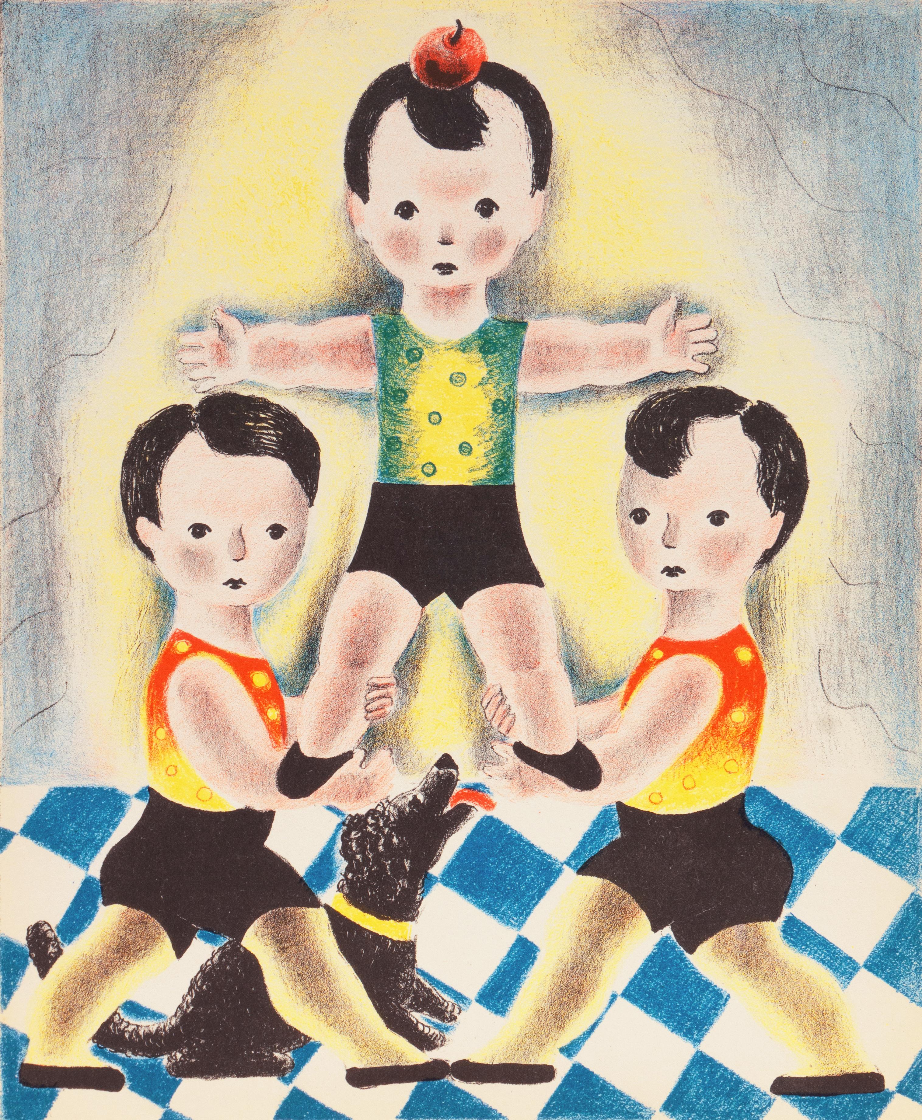Nura Ulreich Print - 'Tom, Dick & Harry', Paris, Salon d'Automne, Art Deco, Woman Artist, ASL, AIC