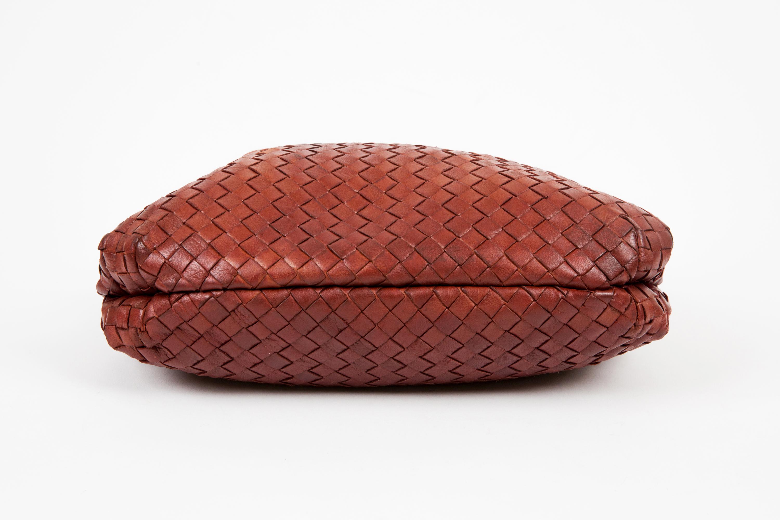 Women's Nut Leather Intrecciato Bottega Veneta Shoulder Bag