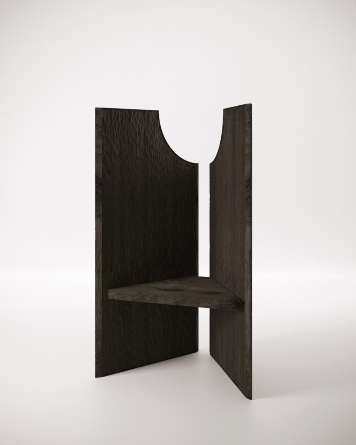 Nut throne by Studiopepe
Dimensions: W 140 x D 140 x H 73 cm
Materials: Black Wood

Multifaceted design agency Studiopepe was founded in Milan in 2006. Eclectic, voguish, it is the
brainchild of Chiara di Pinto and Arianna Lelli Mami, both of