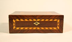 Nutwood Box with Marquetry Work Art Nouveau, Austria, circa 1910