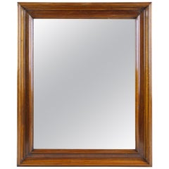 Miroir en bois de noyer de la fin de la période Biedermeier, Autriche, vers 1860