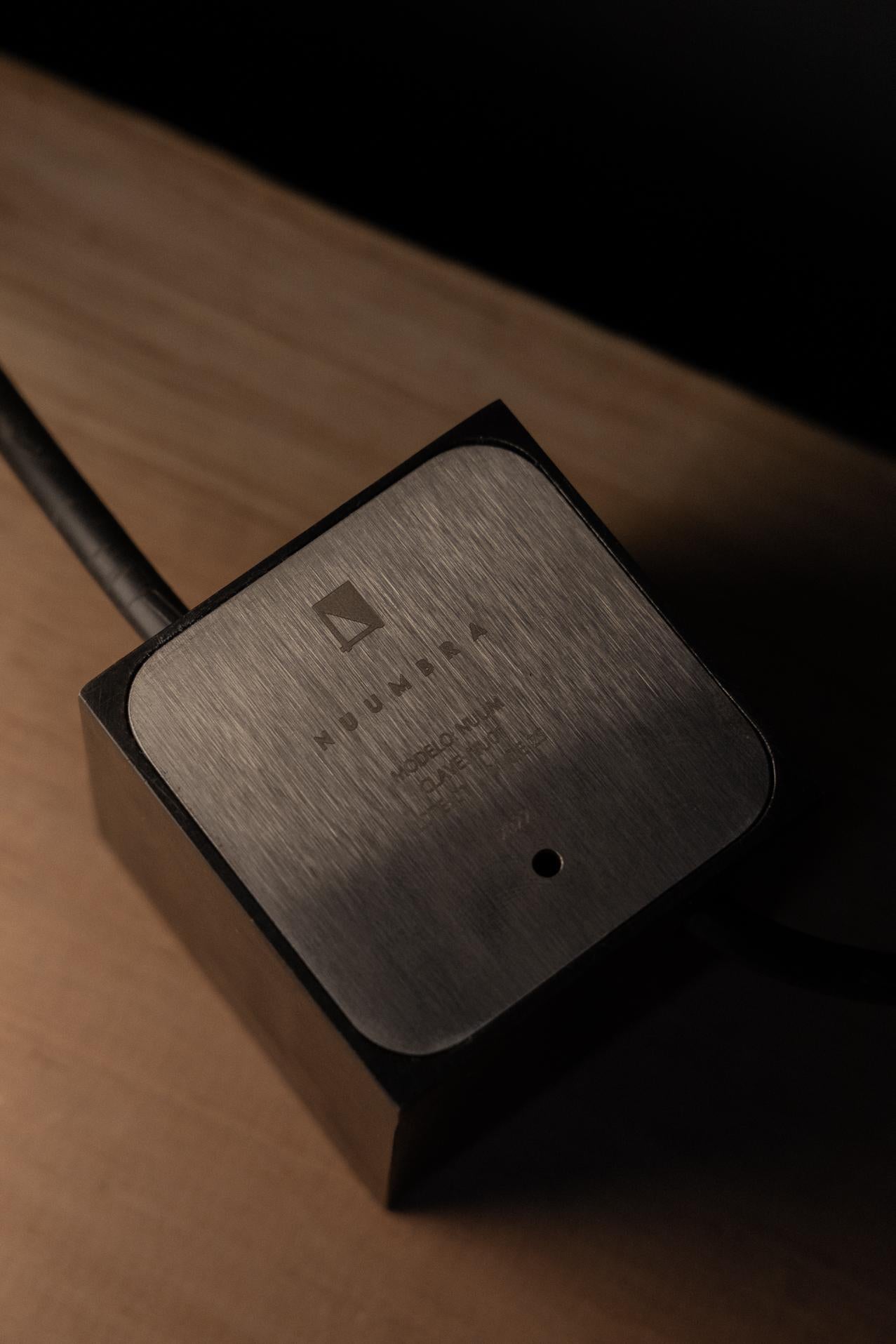 Nuum Table Lamp in Aged Brass with Opal Glass Sphere by Nuumbra For Sale 2