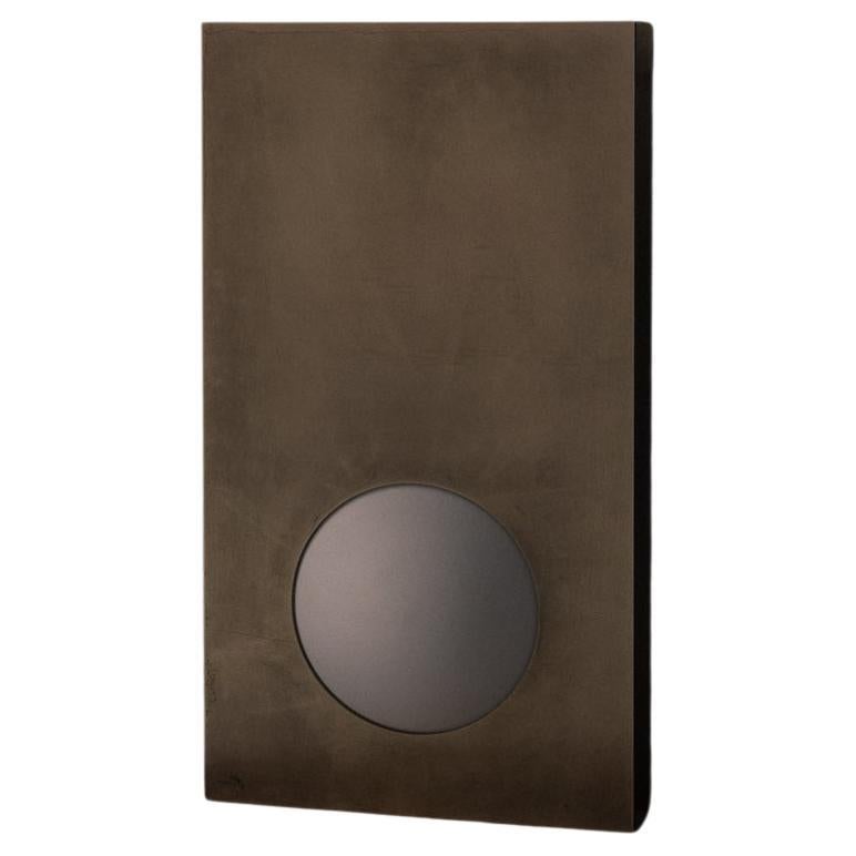 Nuum Table Lamp in Aged Brass with Opal Glass Sphere by Nuumbra