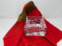 Nuutajärvi Arktis Schale groß von Björn Weckström, Skandinavisches Modernes Kunstglas