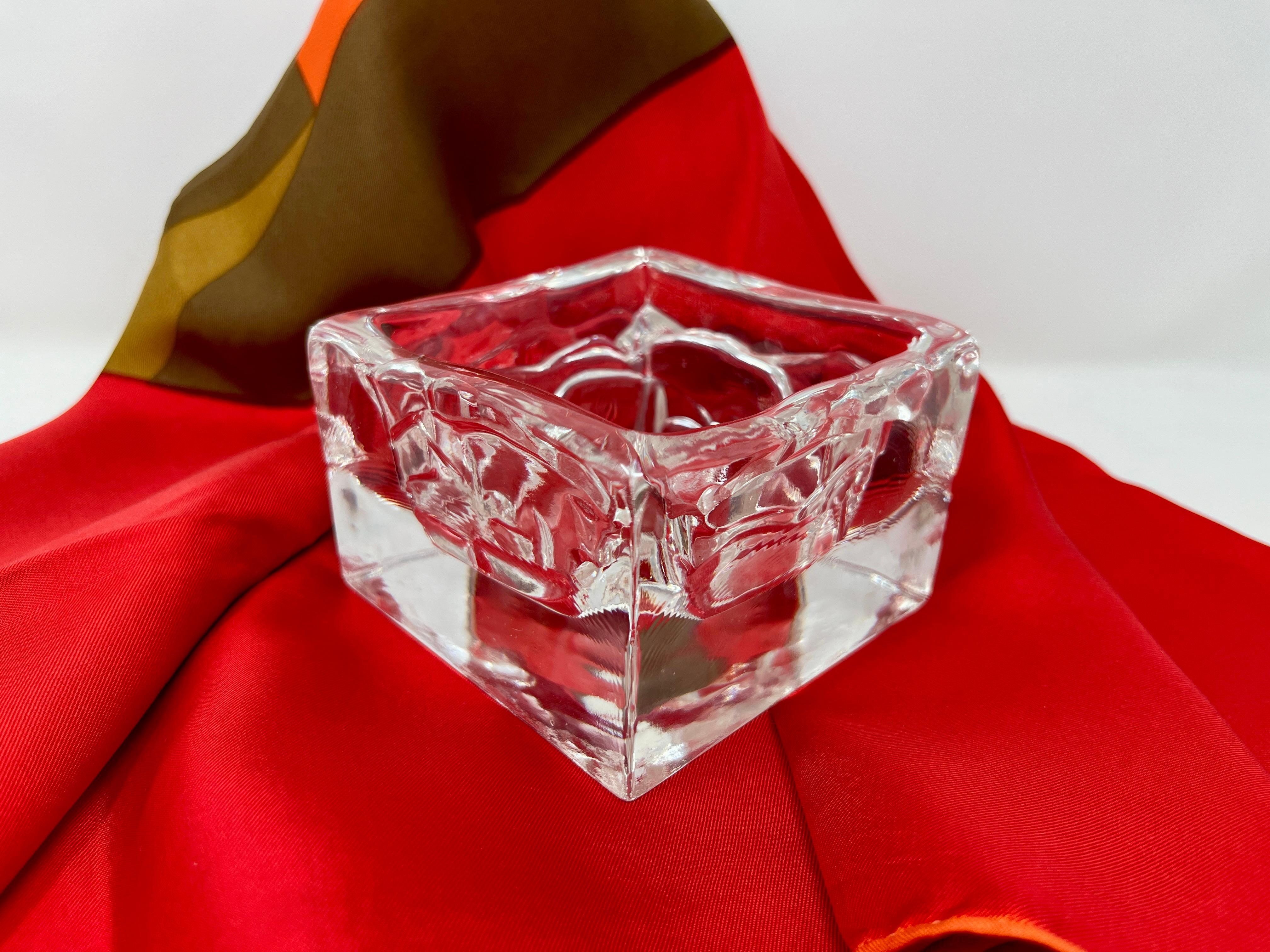 Scandinave moderne Nuutajärvi Arktis Bowl Small by Björn Weckström, Scandinavian Modern Art Glass en vente