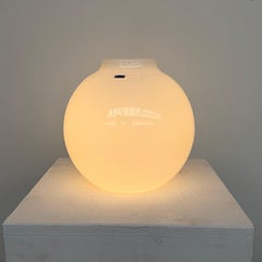 Nuutajärvi Finlandia Lámpara de mesa esférica 1980