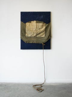 How to build a tent- Mixed Media, Canvas, Fabric, Found Objects, Textile, Thread