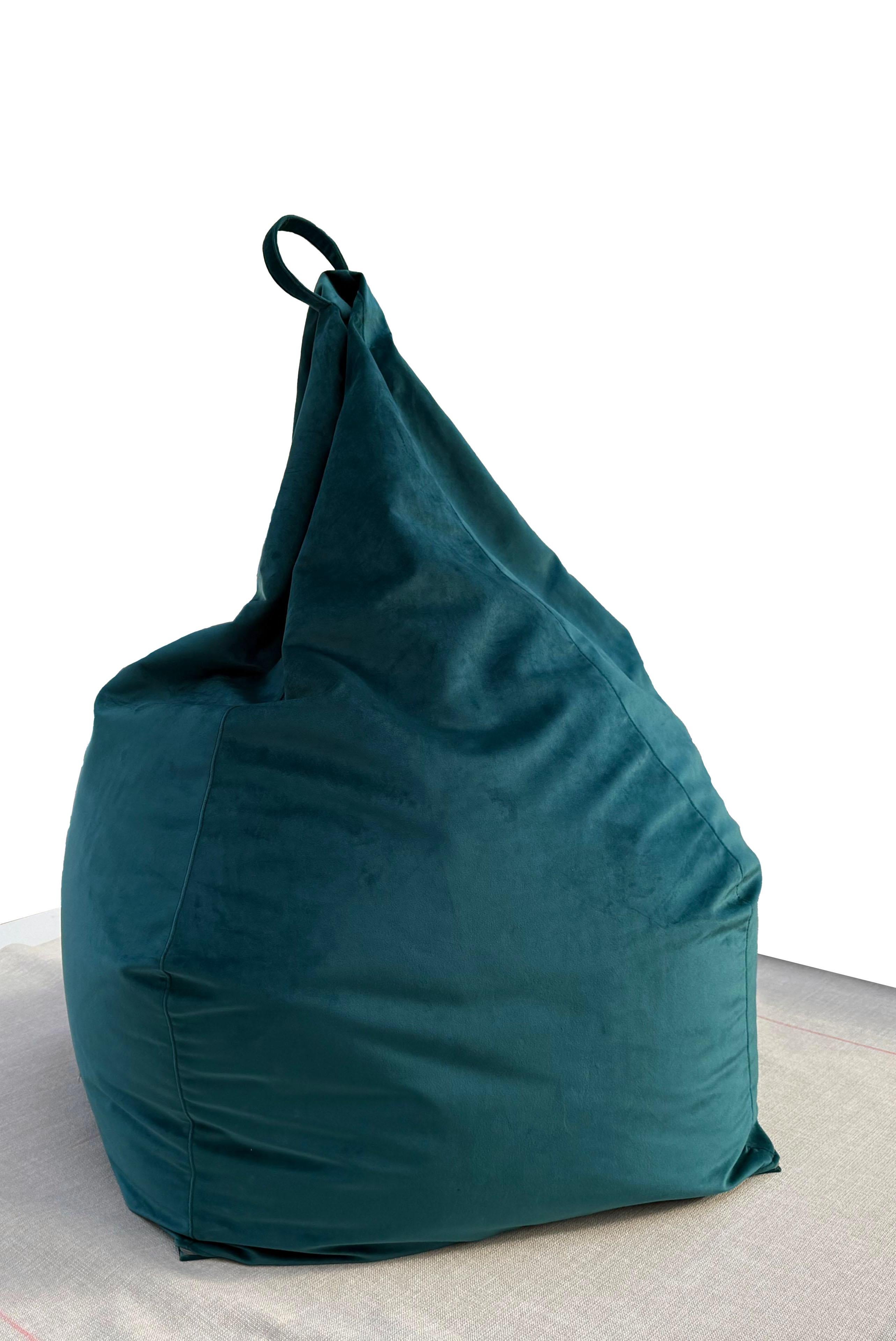 European Nuvia, seduta a sacco moderna  in velluto in vendita