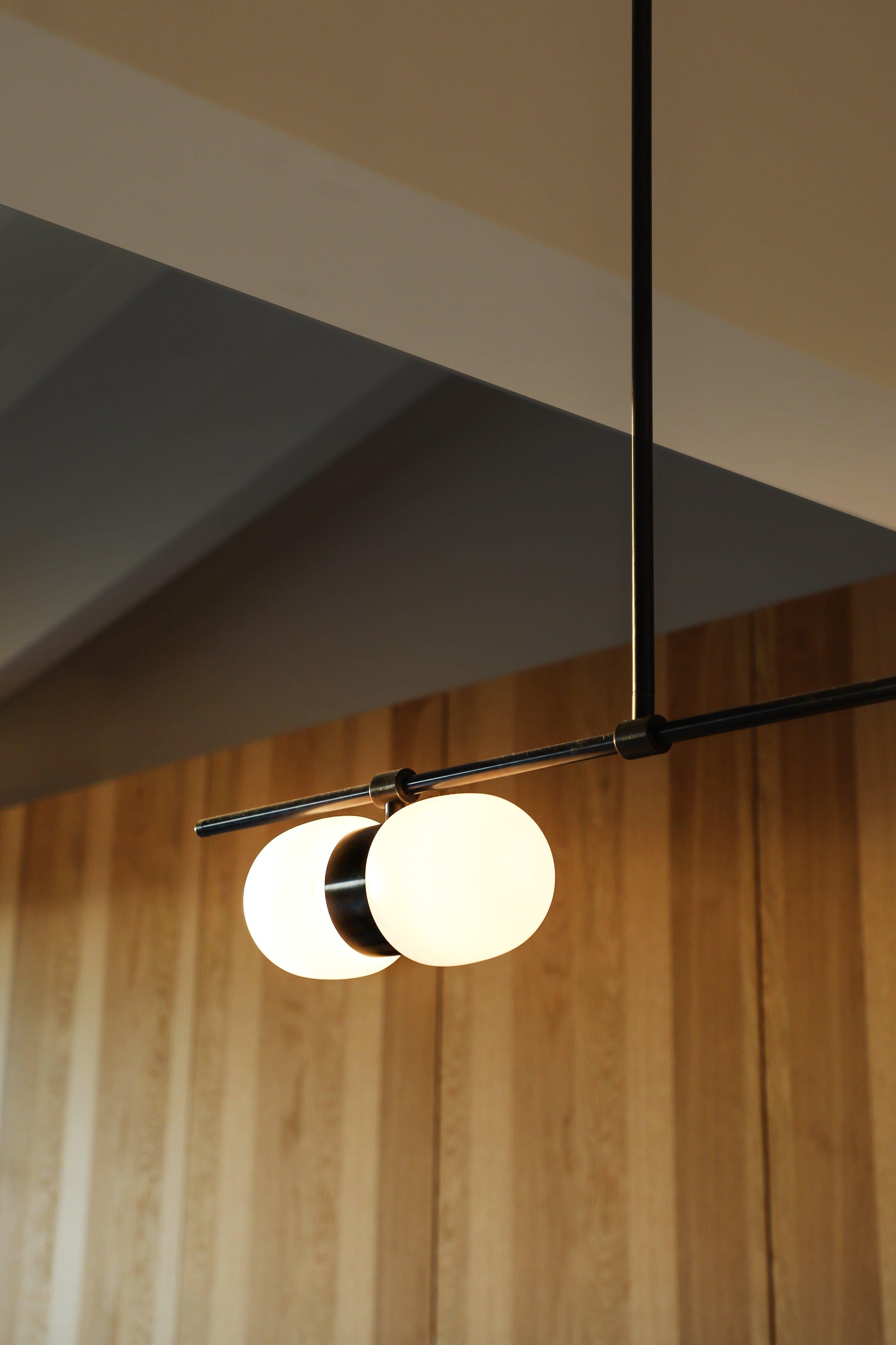 Post-Modern Nuvol Chandelier Hilo Horizontal by Contain For Sale