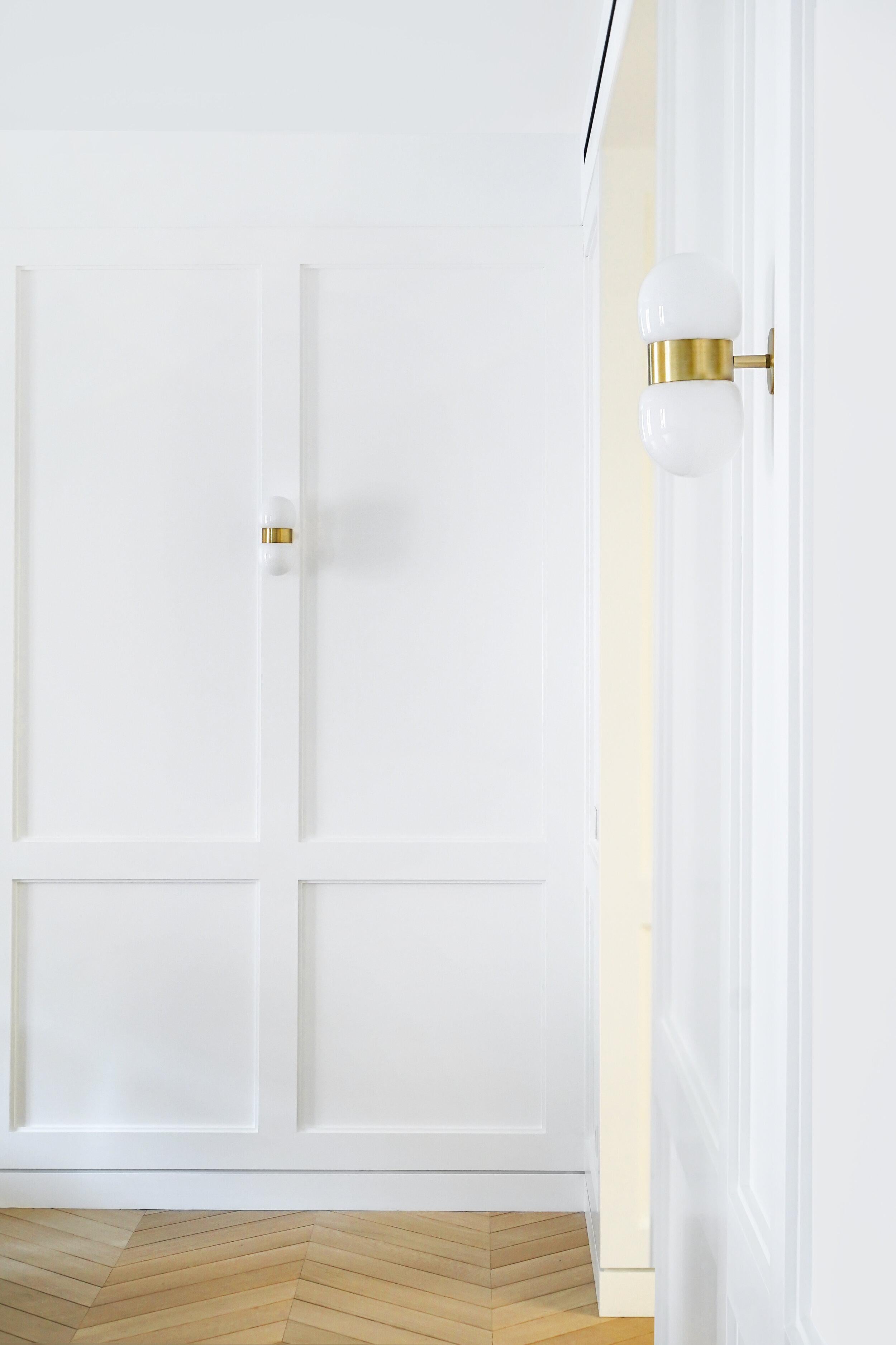 Post-Modern Nuvol Double Brass Wall Light by Contain