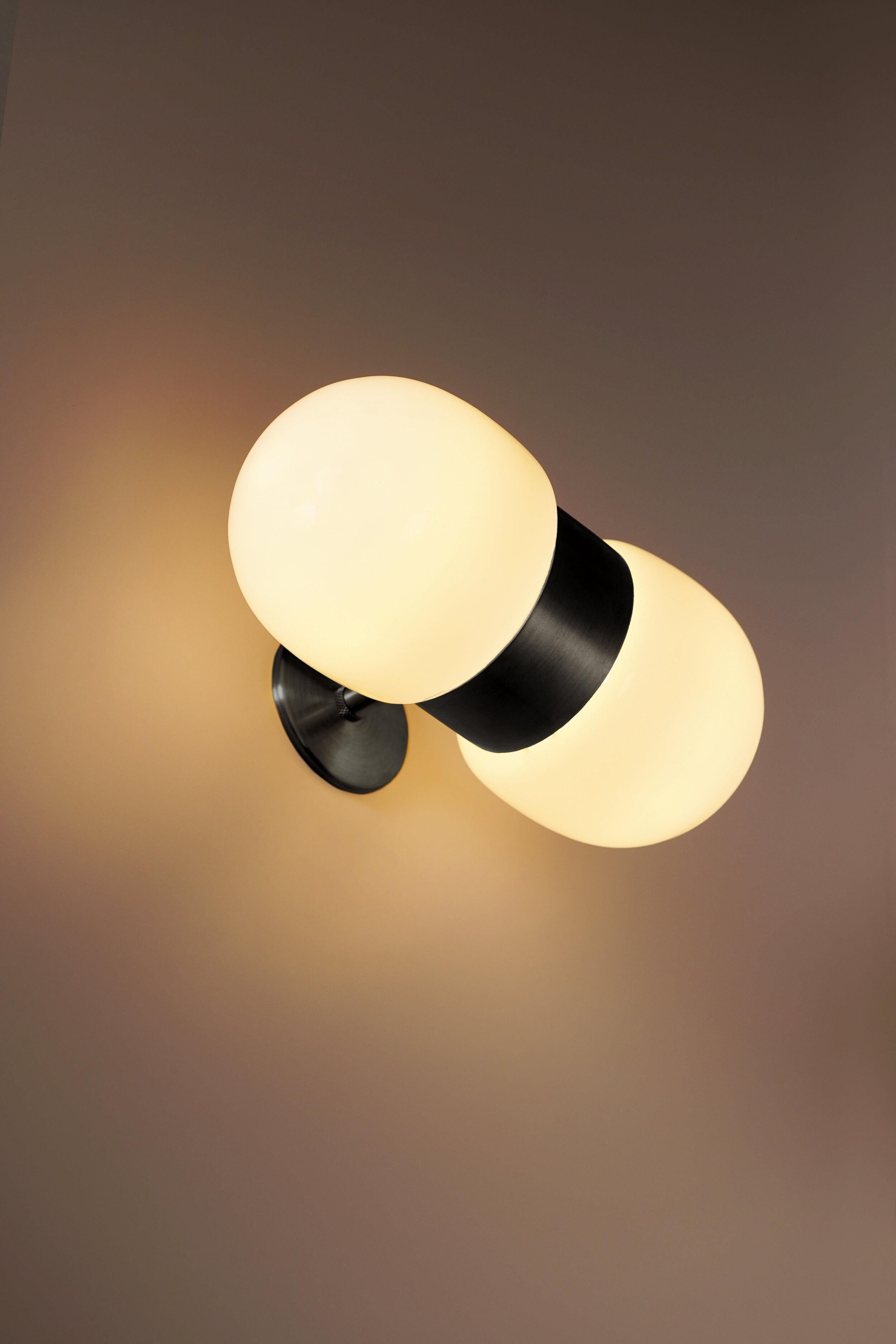 Nuvol Double Brass Wall Light by Contain In New Condition In Geneve, CH