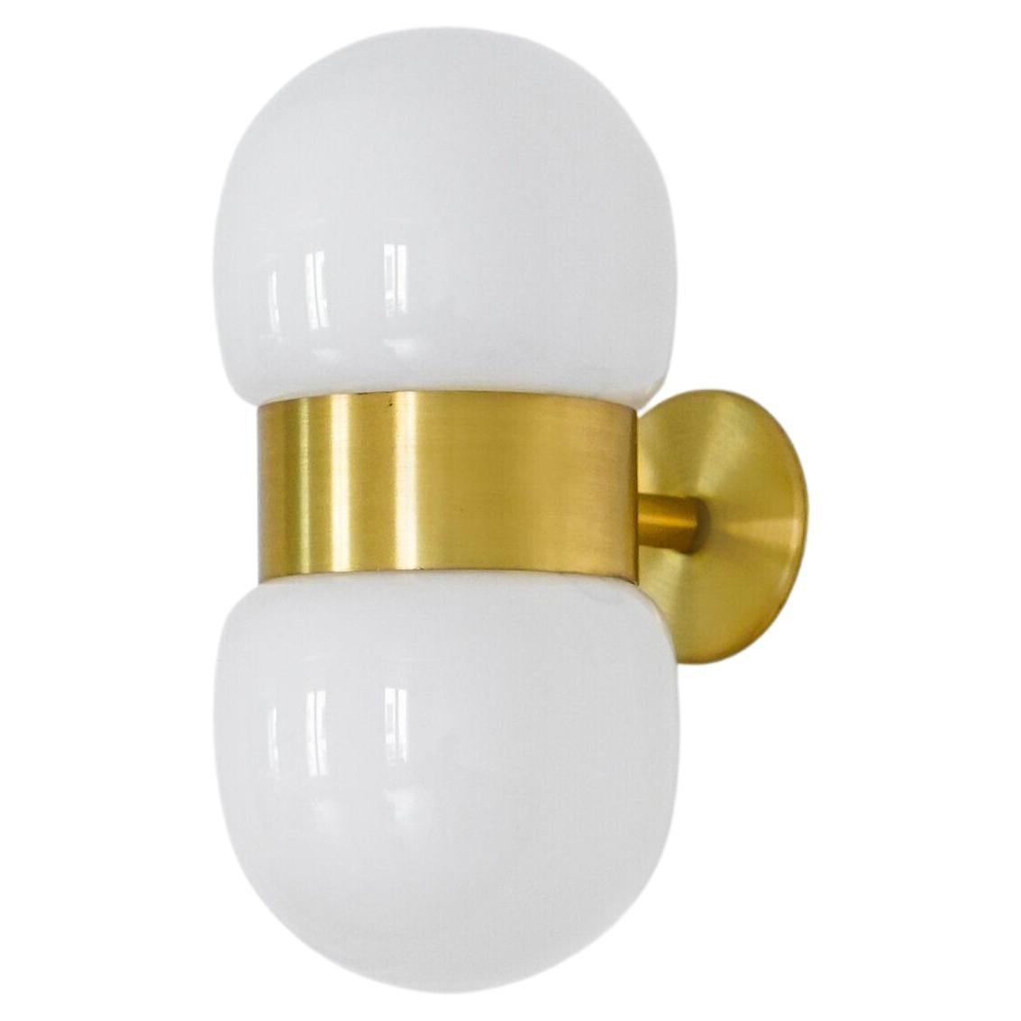Nuvol Double Brass Wall Light by Contain