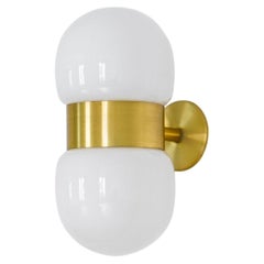 Nuvol Double Brass Wall Light by Contain