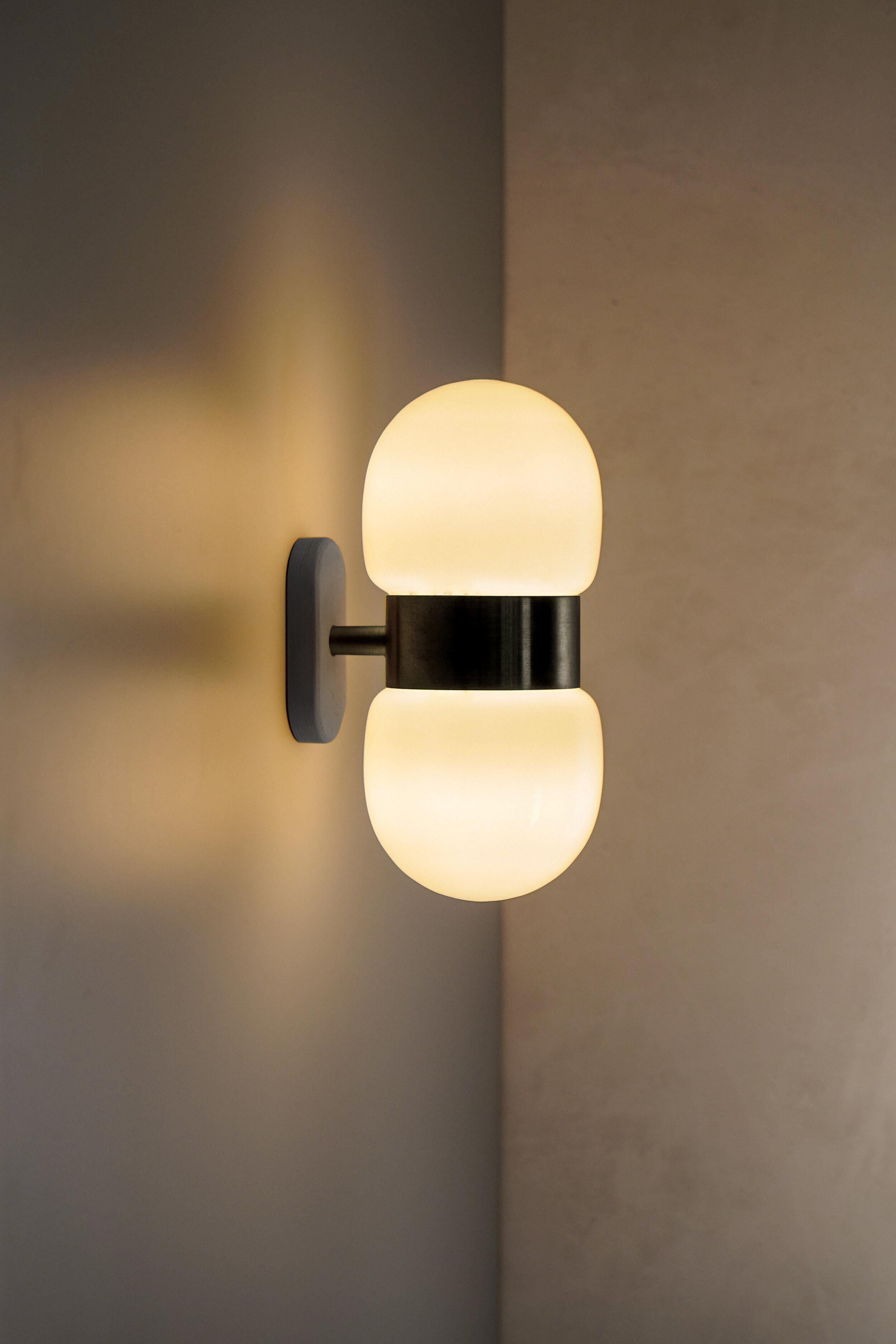 Post-Modern Nuvol Double PLA Wall Light by Contain For Sale