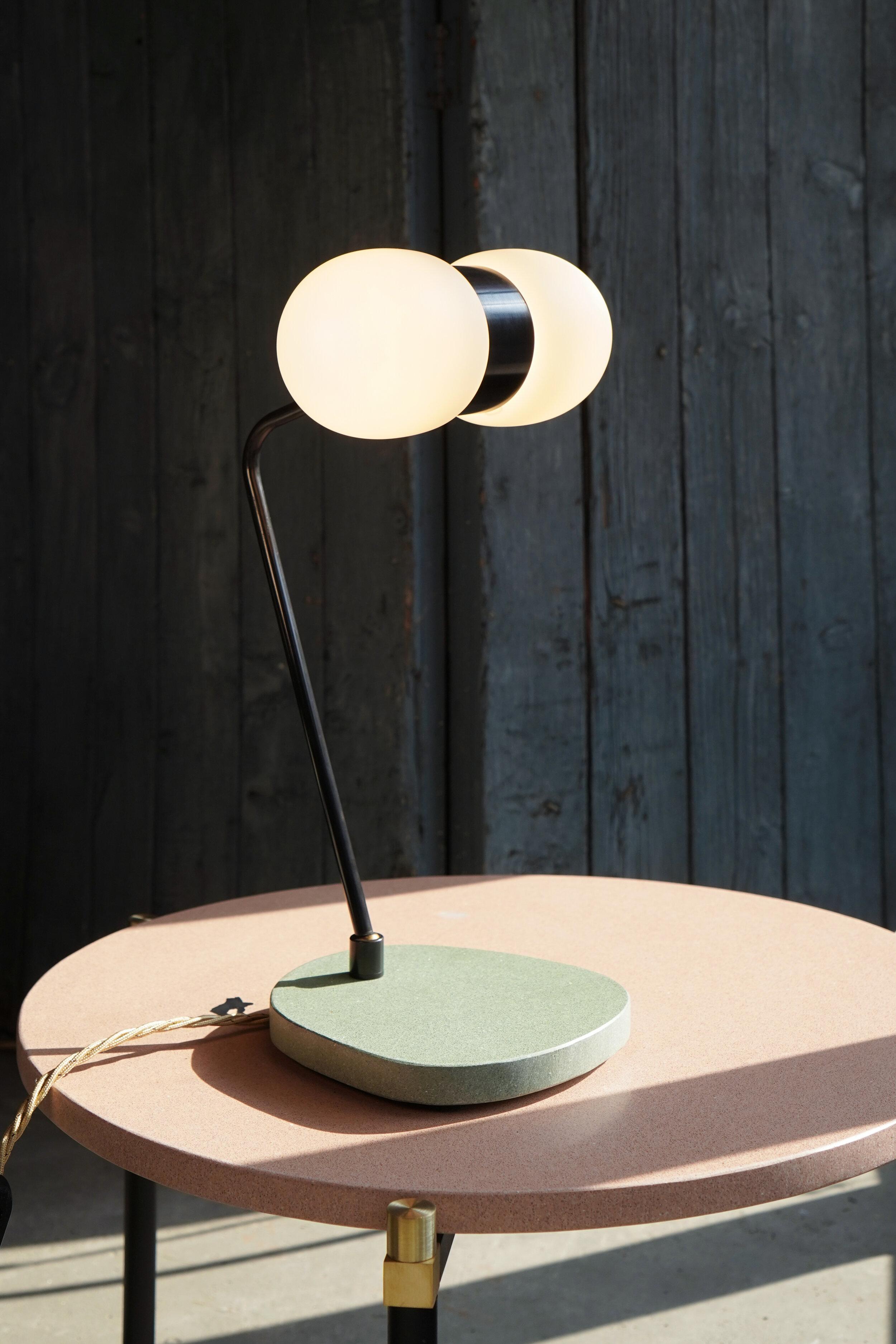 Post-Modern Nuvol Double Table Lamp by Contain For Sale
