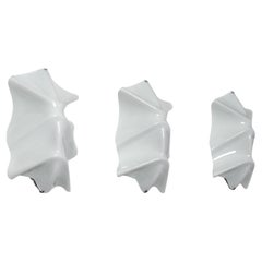 "Nuvola 196" Wall Lights by Toni Cordero for Oluce, Set of Three