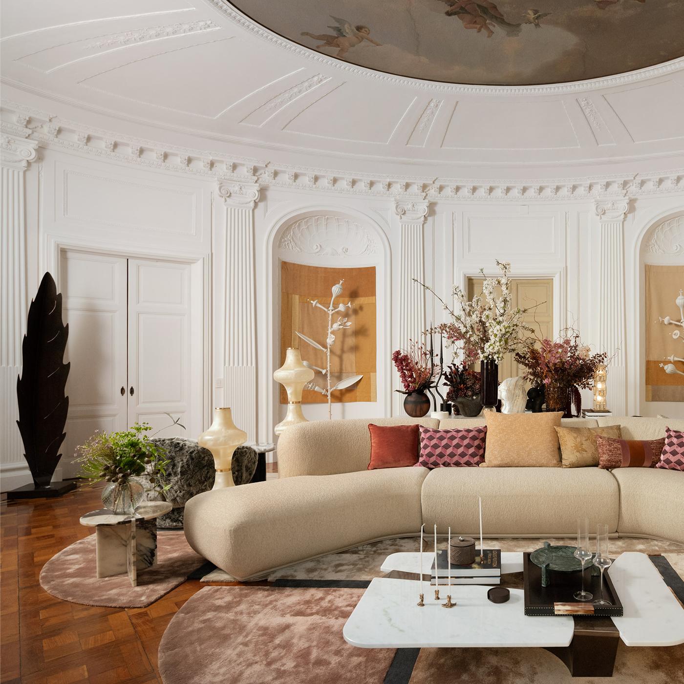 Sofá modular Nuvola Beige by Carpanelli Italiano en venta