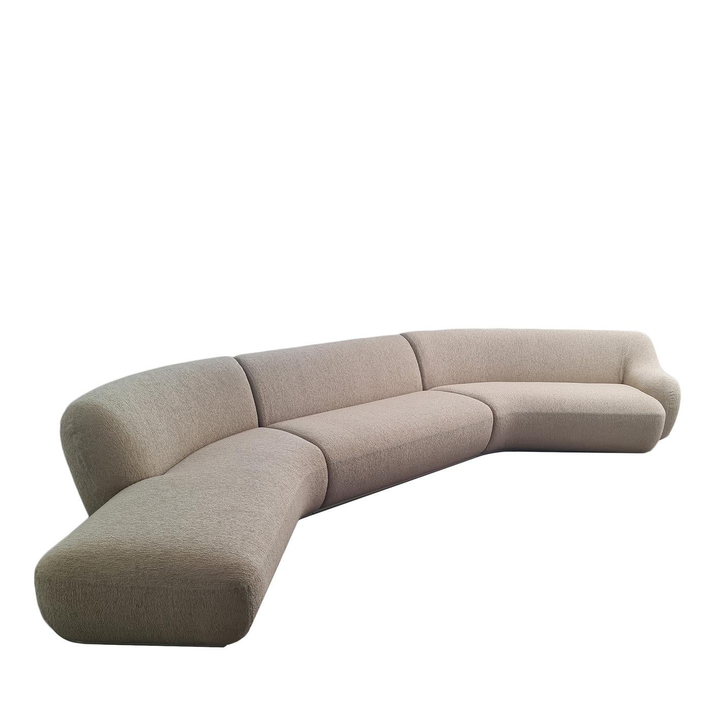 Sofá modular Nuvola Beige by Carpanelli Textil en venta