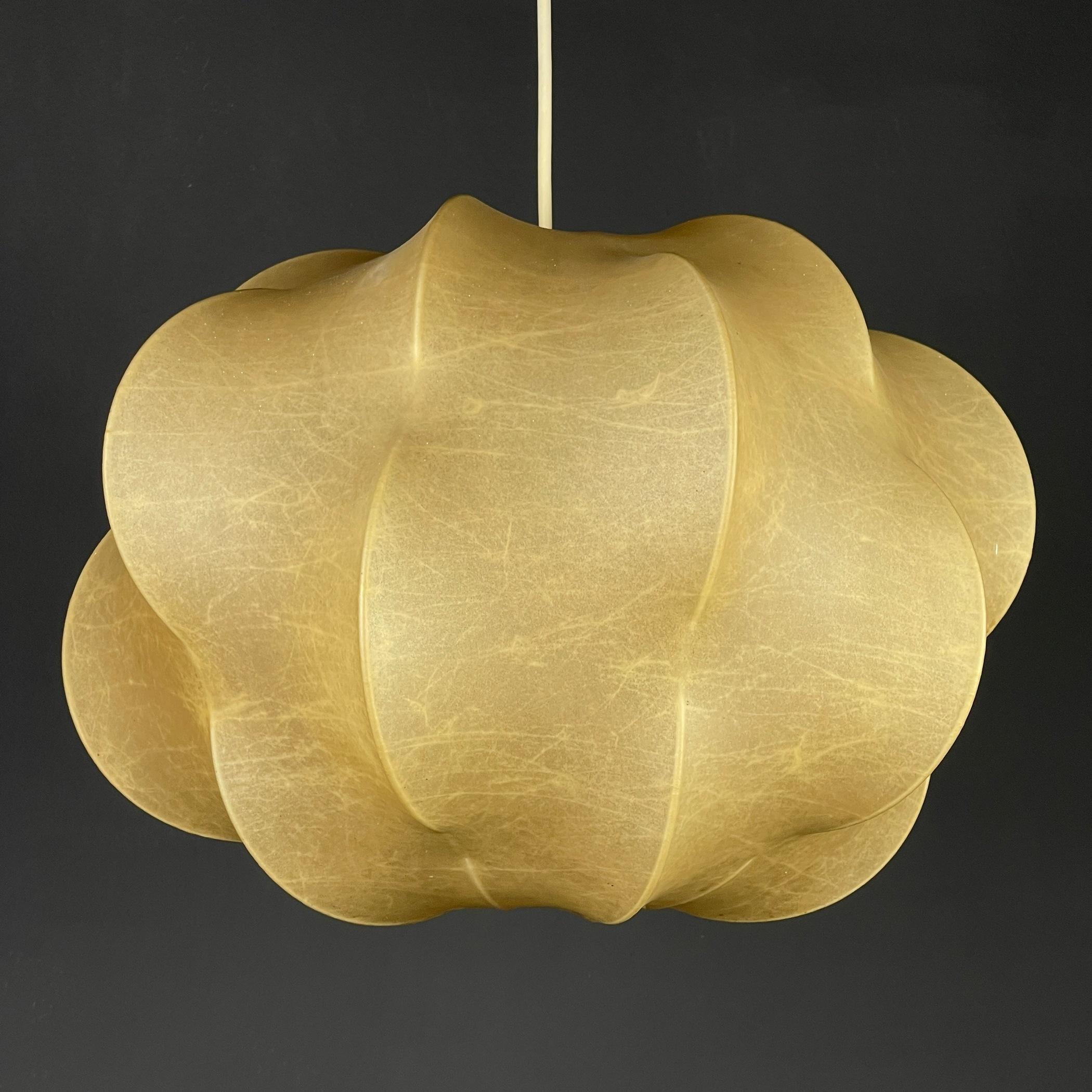 20th Century Nuvola Cocoon Chandelier by Tobia Scarpa for Flos, Italy 1962 For Sale