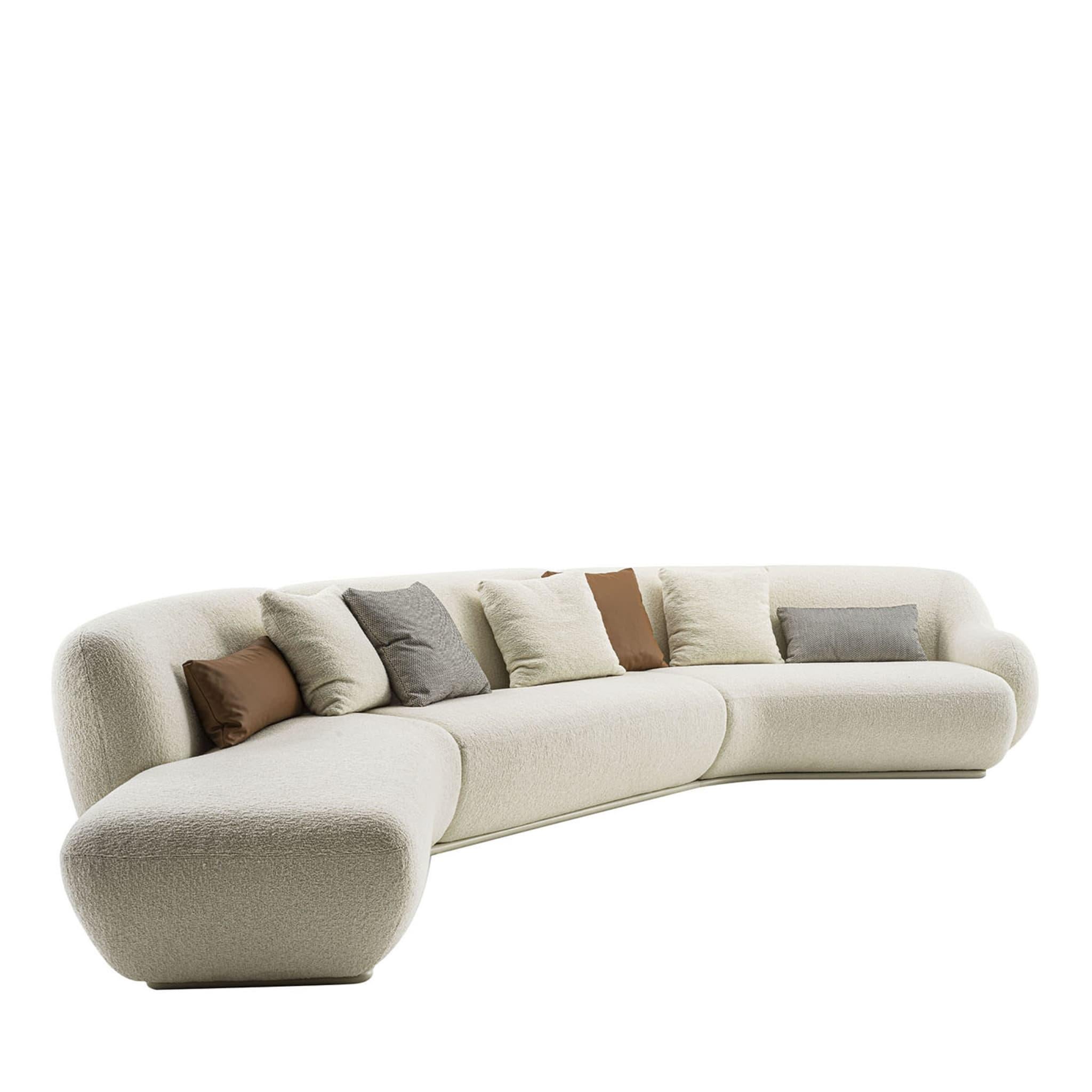 Textile Nuvola White Modular Sofa For Sale