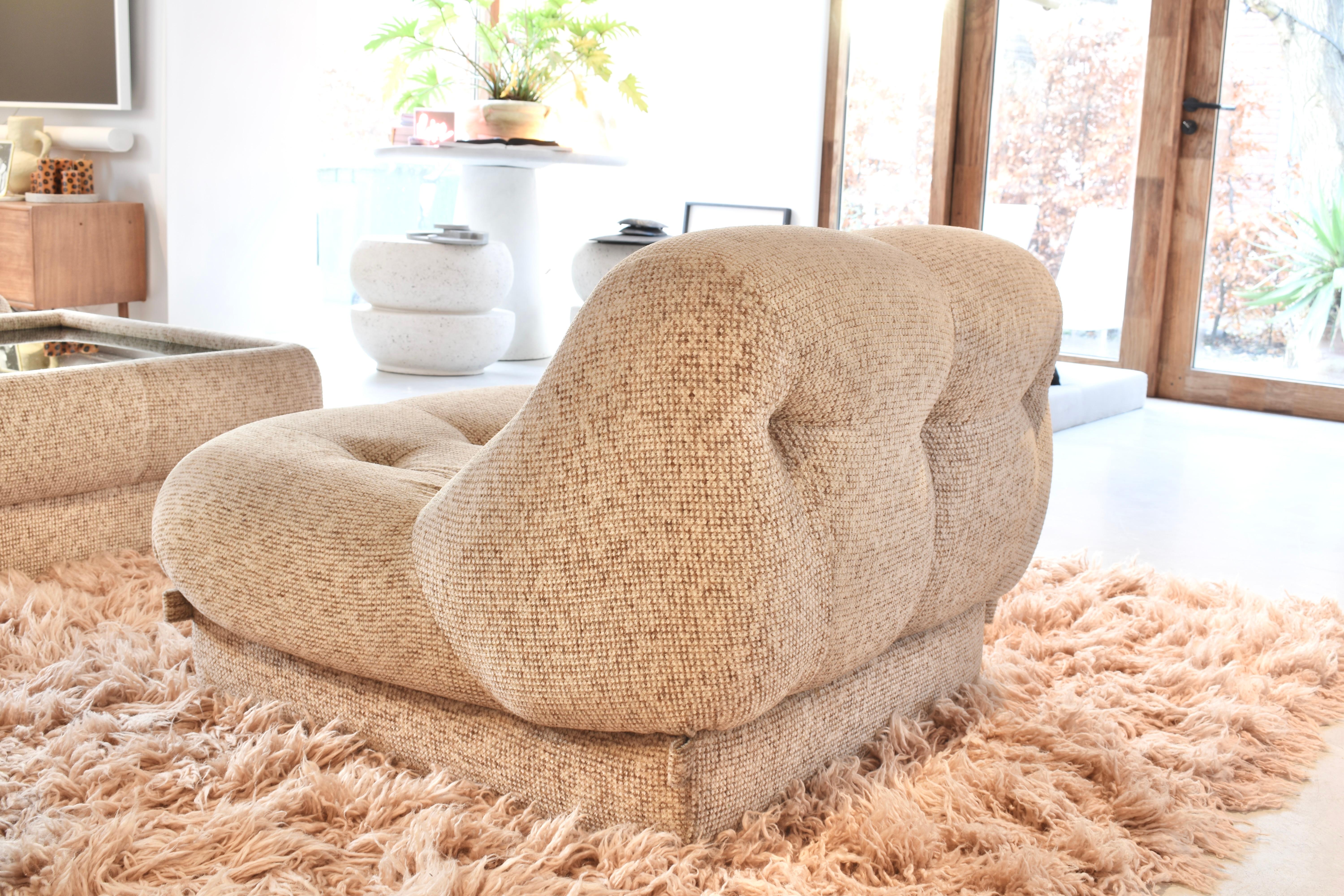 Mid-Century moderno Nuvolone Lounge Chair di Rino Maturi per Mimo Padova - Italia, circa 1970