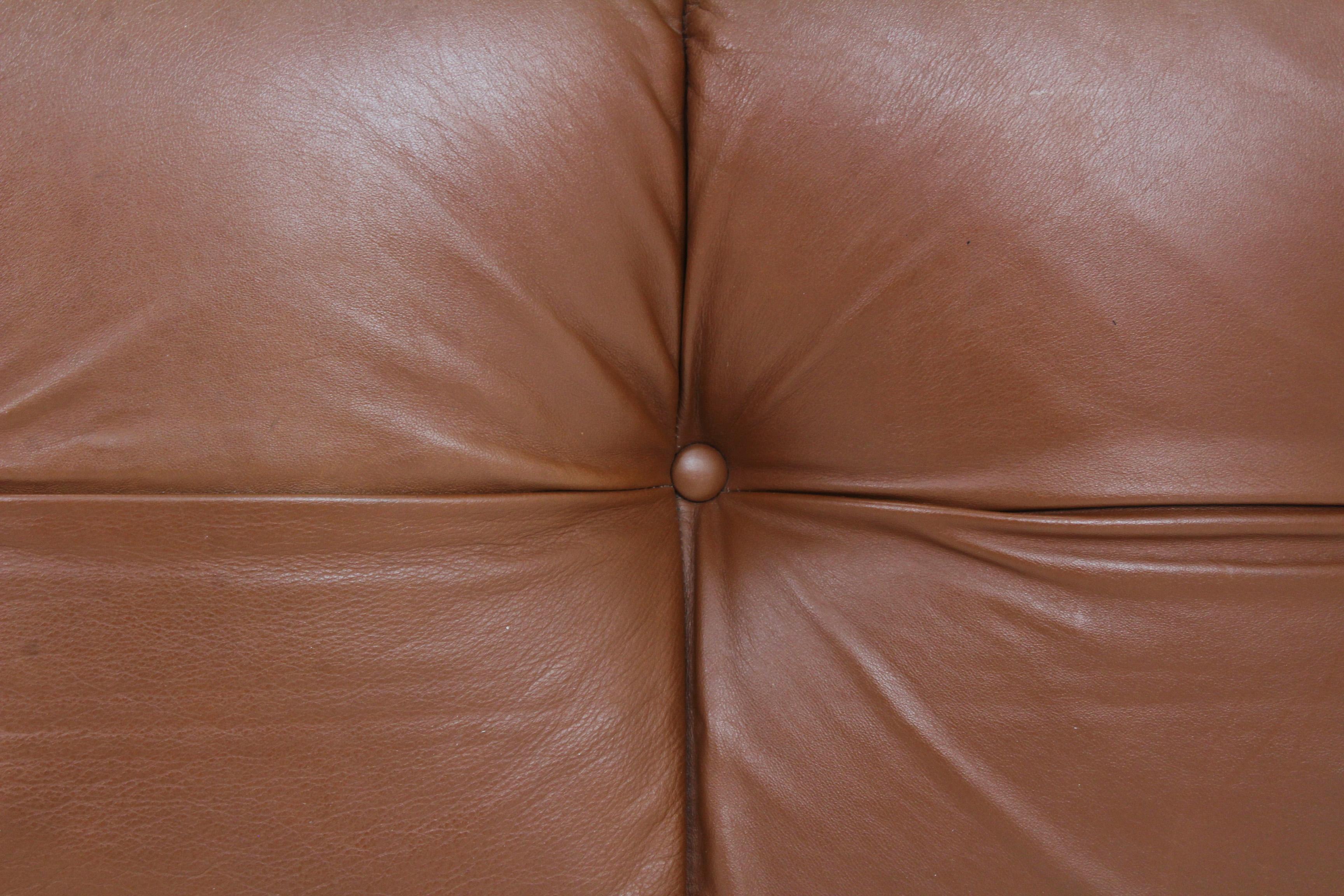 Leather Nuvolone Lounge Chair from Italy Designed by Rino Maturi and Produced by Mimo Pa