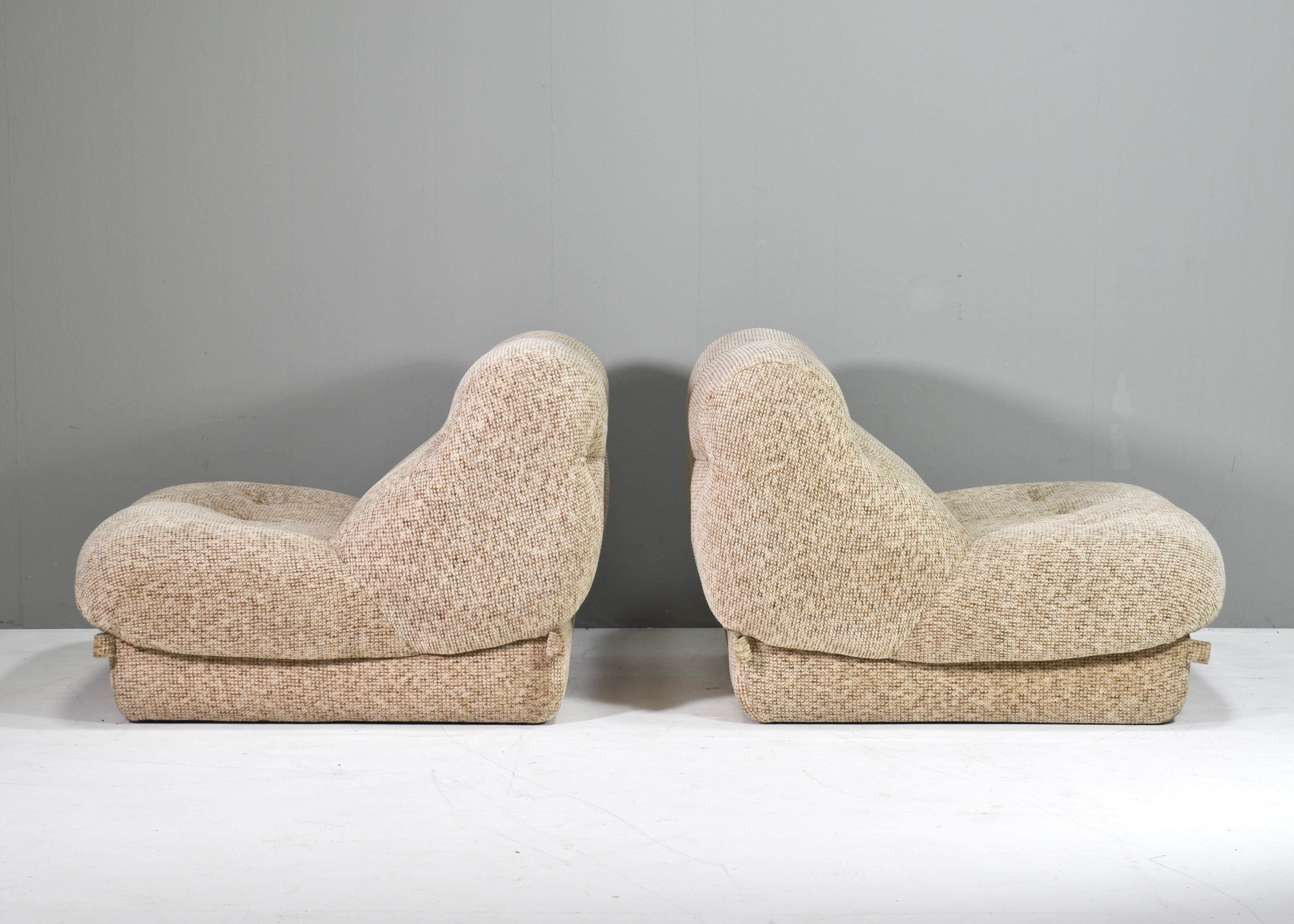 Sillas de salón Nuvolone de Rino Maturi para Mimo Padova - Italia, hacia 1970 3
