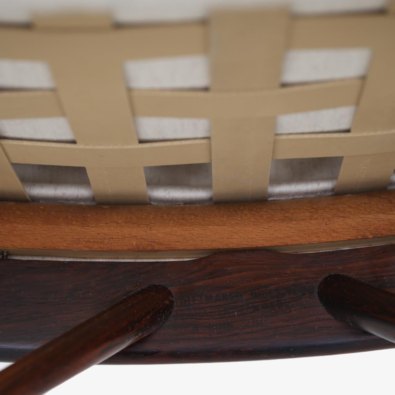 Danish Rare NV45 Easy Chair in Brazilian rosewood For Sale