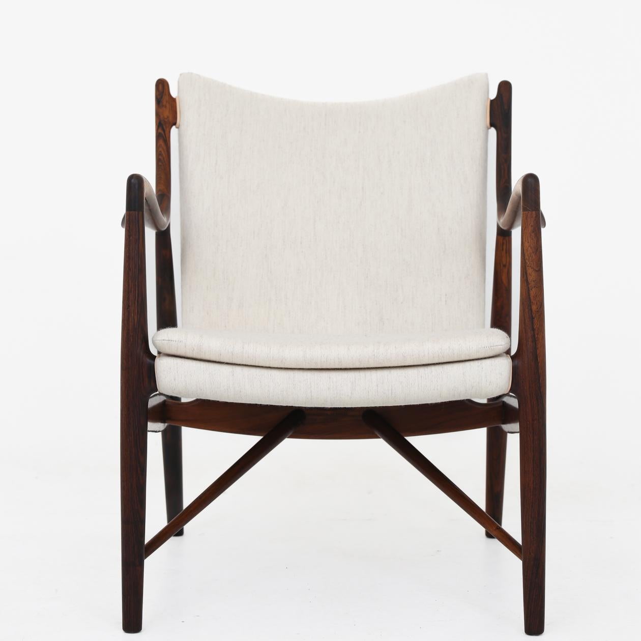 20ième siècle Rare fauteuil NV45 en bois de rose brésilien en vente