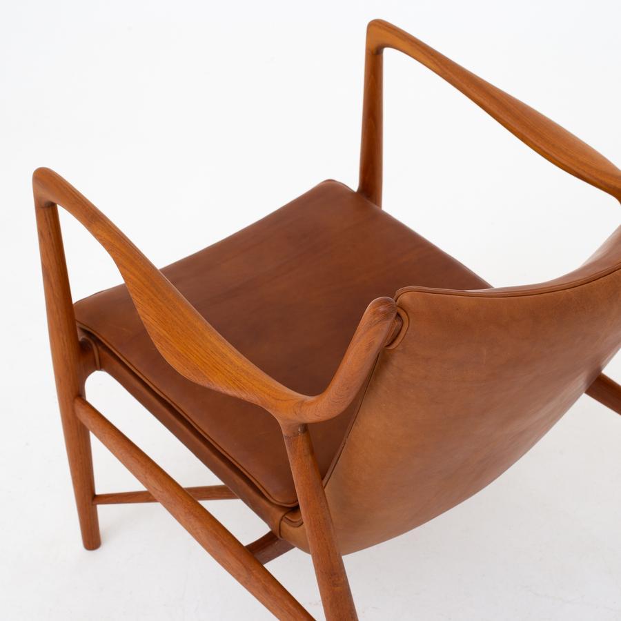 Scandinavian Modern NV 45 Easy Chair in Teak by Finn Juhl