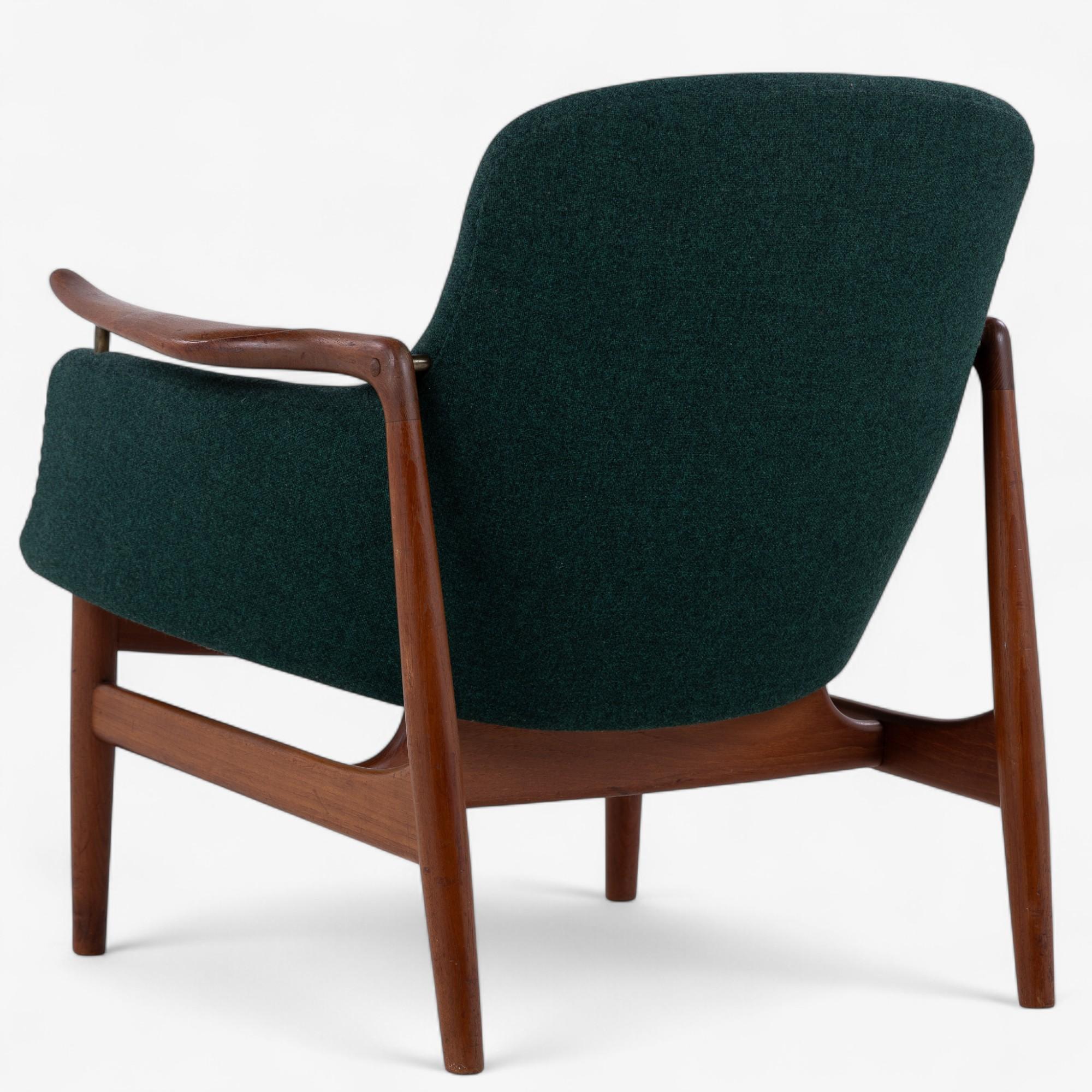 NV 53 - Sessel aus massivem Teakholz von Finn Juhl (Moderne der Mitte des Jahrhunderts) im Angebot