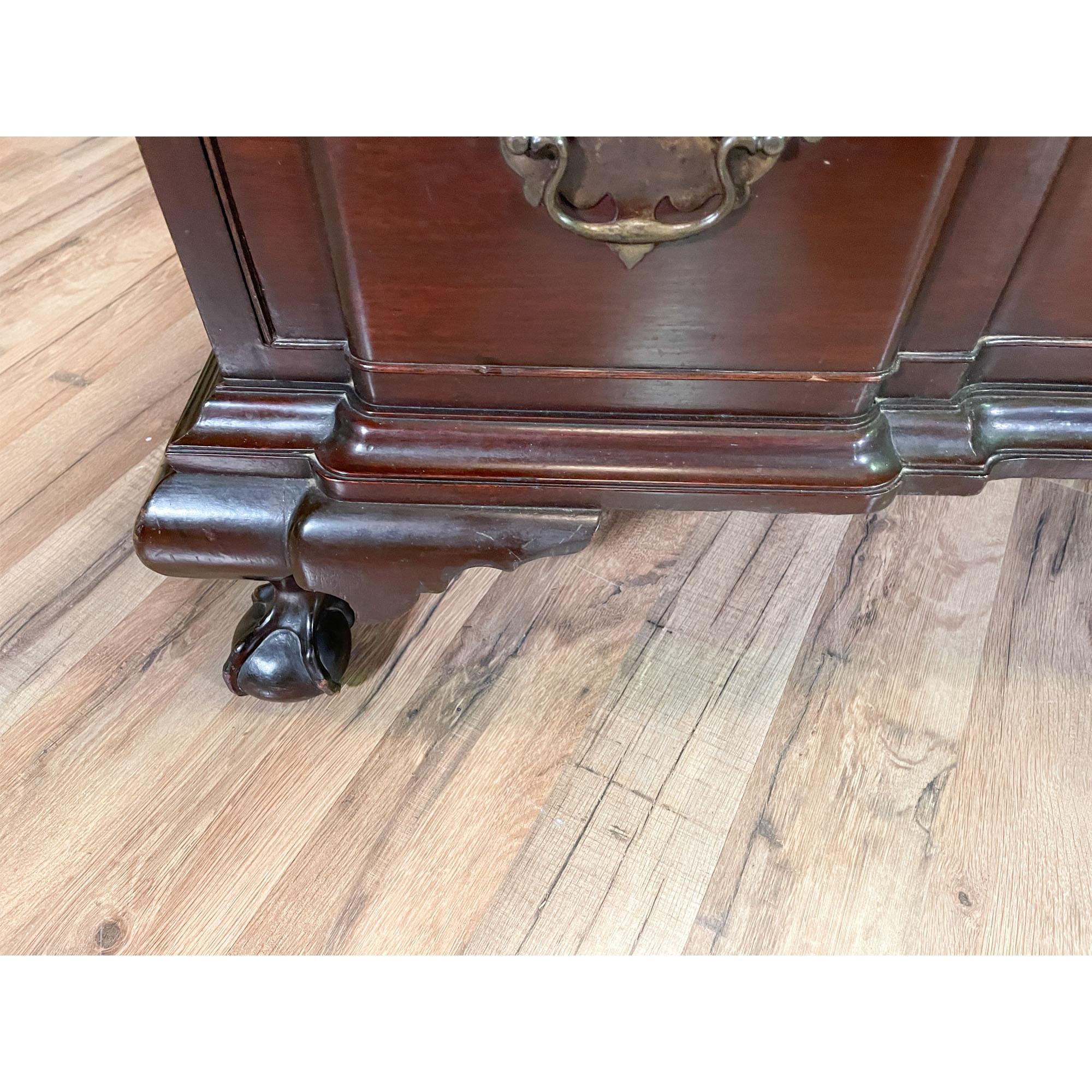 NVIN0388 Mahogany Ball and Claw Blockfront Chest of Drawers For Sale 2