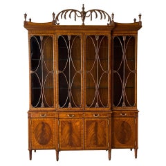 NVIN0451 Vintage Oak Globe Wernicke Bookcase